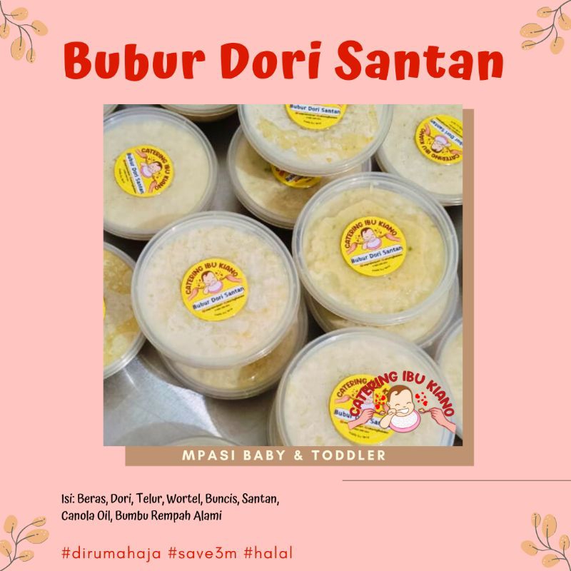 

NEW Bubur Dori Santan Catering MPASI Baby Frozen Bekasi