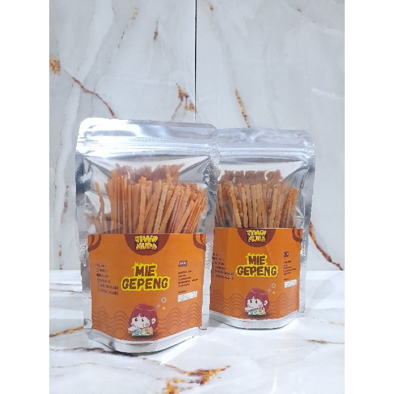 

Mie Gepeng Jiwa Muda | Snack Jadul | Berat 110gr