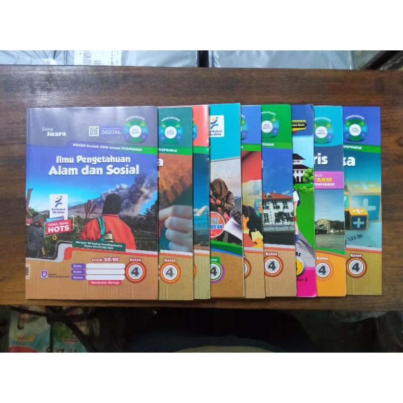 Lks/Modul Kurikulum Merdeka Sang Juara Kelas 4 Sd semester 2 Matematika,Indonesia,IPAS,Inggris,Agama
