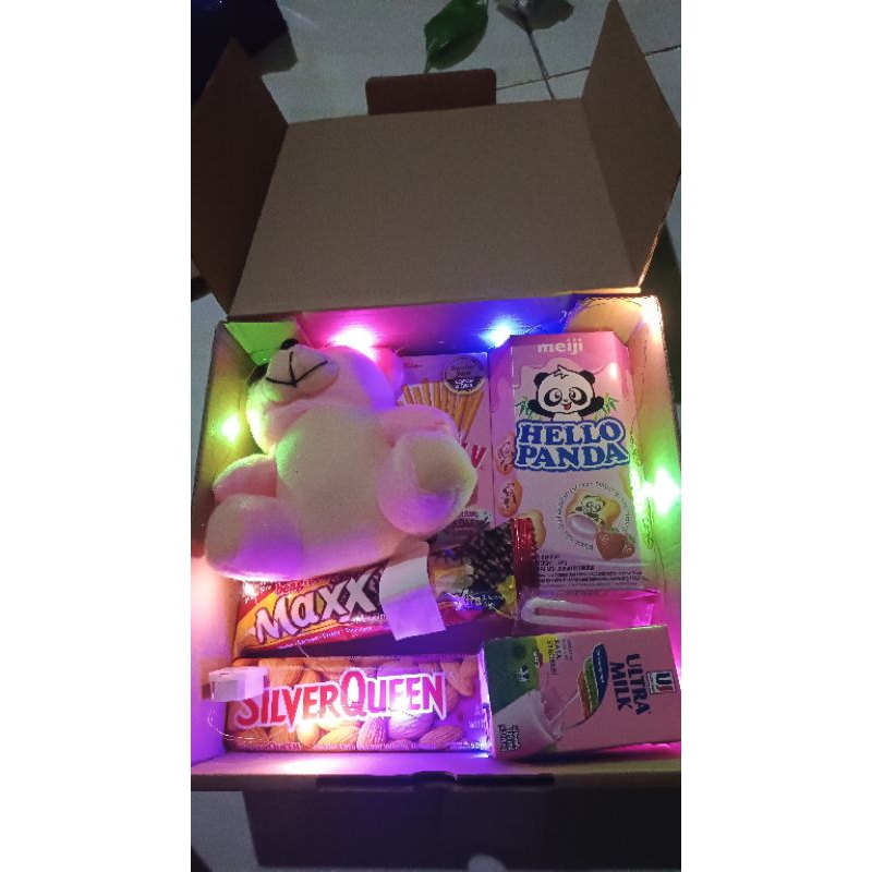 

Hampers valentine paket lengkap I hampers gify box snack