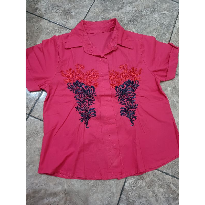 Preloved Baju Kemeja Wanita (Pink Furshia)