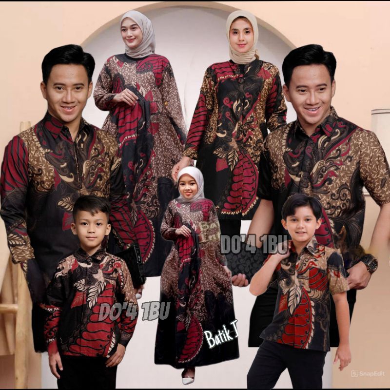 KEMEJA BATIK COUPLE KELUARGA/GAMIS BATIK COUPLE PASANGAN//BAJU COUPLE AYAH DAN ANAK