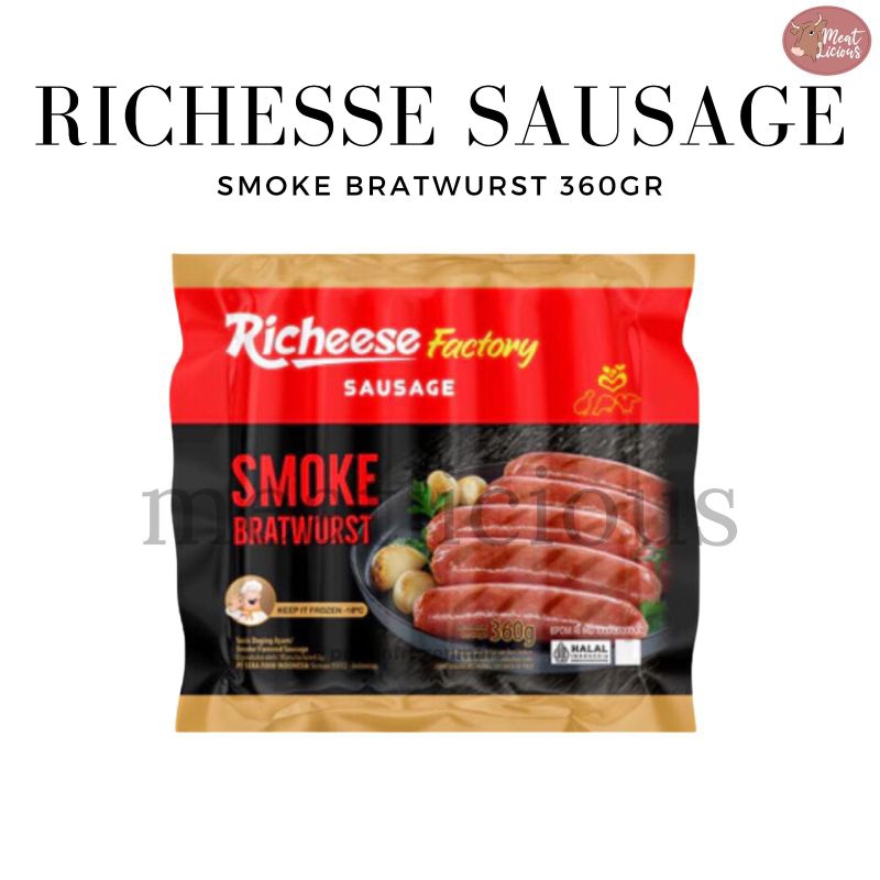 

RICHEESE SAUSAGE SMOKE BRATWURST 360gr