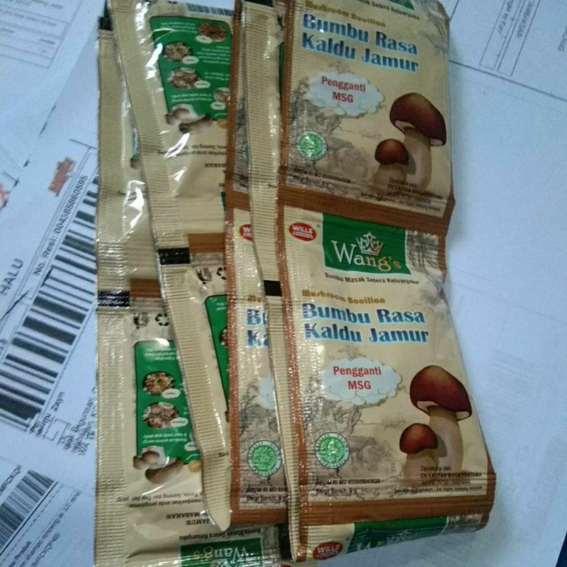 

Wang's kaldu jamur renceng 6gx12sachet