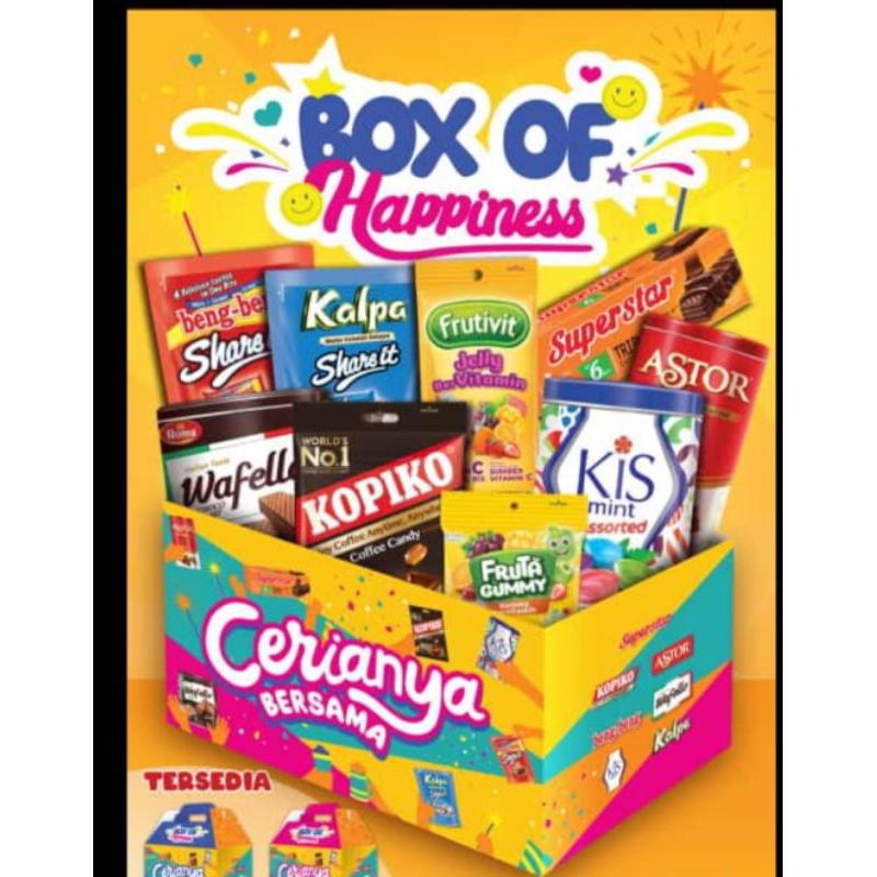 

Box of happiness/set hampers/mayora