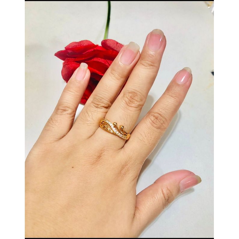 Cincin titanium model terbaru/cincin titanium elegan/cincin titanium anti karat