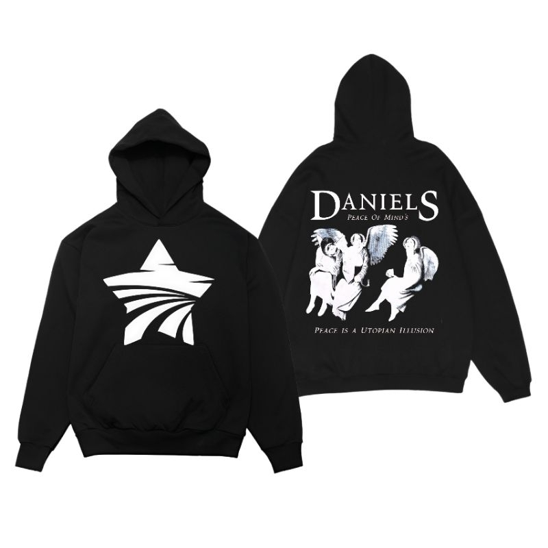 Hoodie Netral Custom Daniels Bahan Cotton Fleece