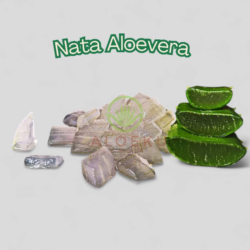 

Nata Aloe Vera -Aloeku - daging lidah buaya 250gr-1000gr