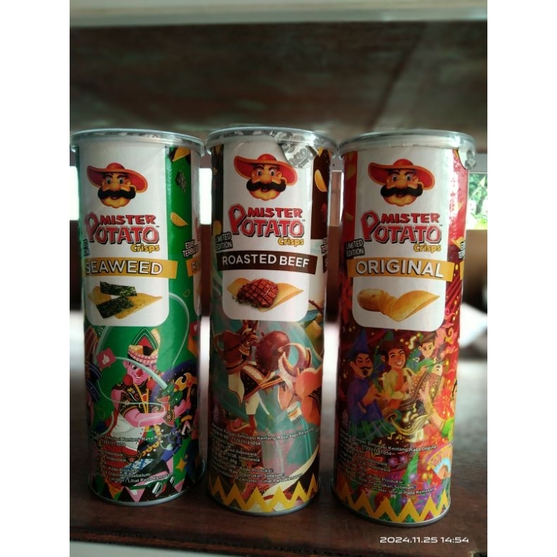 

mister potato 80g +20g/ snack kentang/ mister potato kaleng/ jajanan kentang