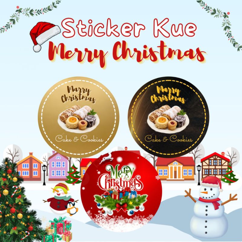 

Sticker label/ Sticker Christmas/Sticker Natal/Sticker toples termurahh