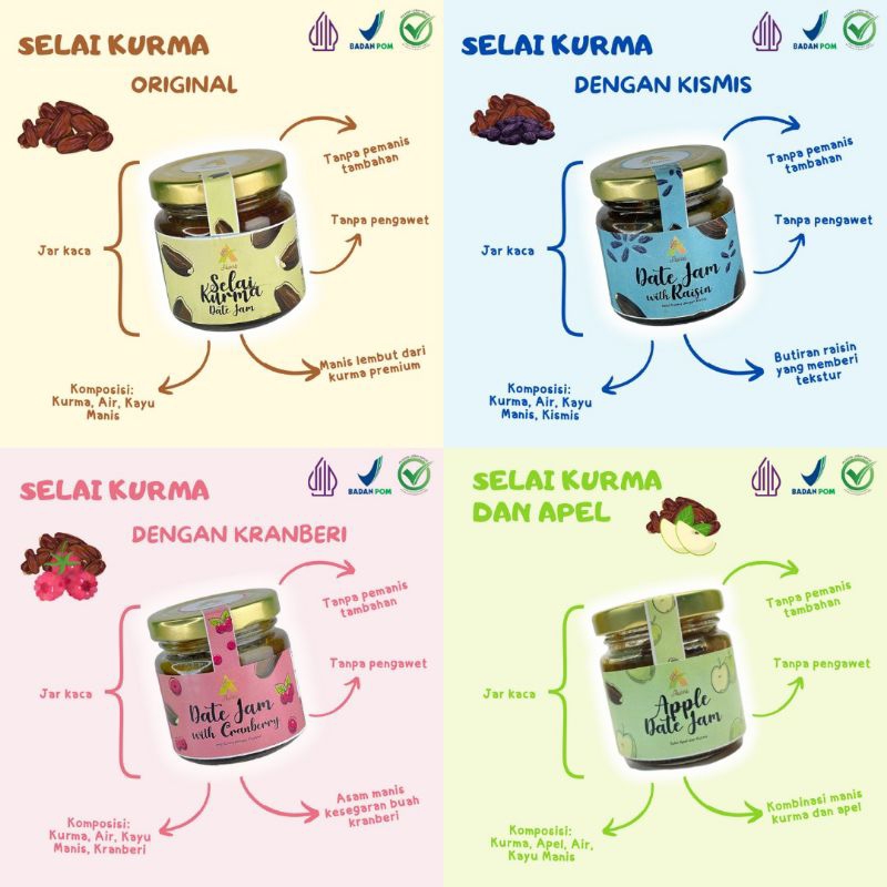 

Selai Kurma Alunna (All Varian) 100 gr