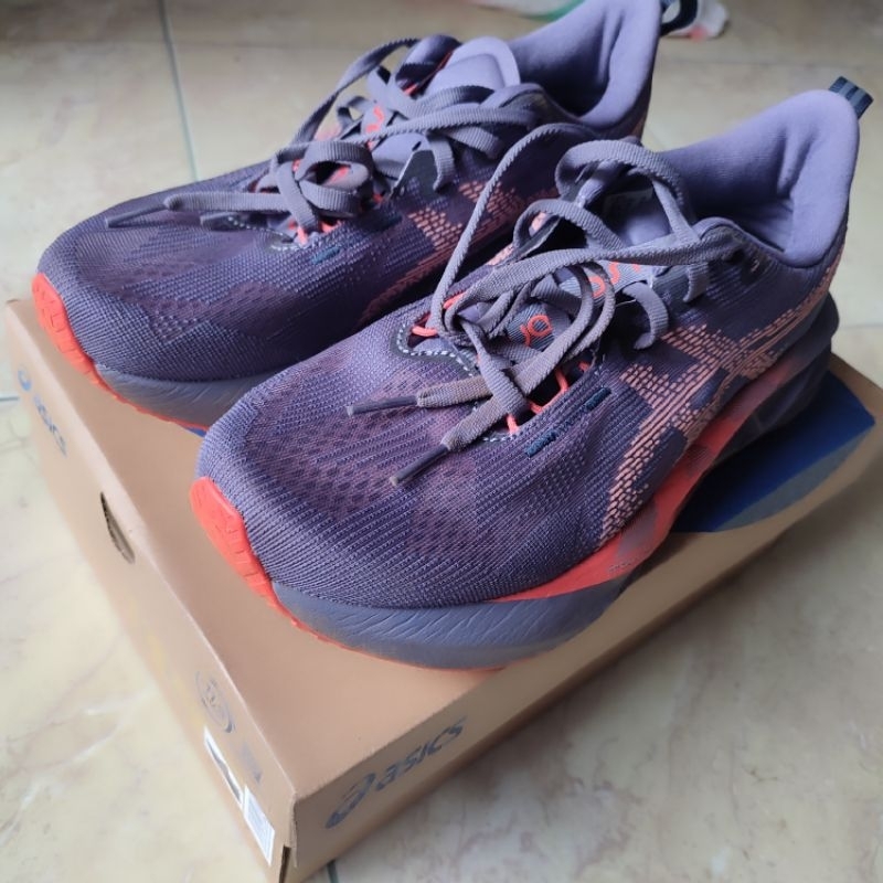 sepatu asics novablast 5 ori size 40 second