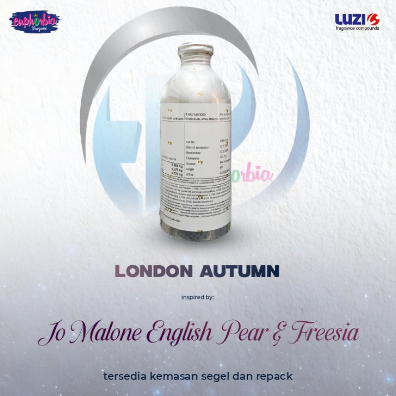 JUAL BIBIT PARFUM MURNI - LONDON AUTUMN BY LUZI KEMASAN REPACK 100% ORIGINAL