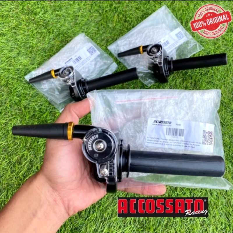 GAS KONTAN ACCOSSATO ORIGINAL ITALY GAS SPONTAN ACCOSSATO NINJA RR R SS R NWE KING UNIVERSAL