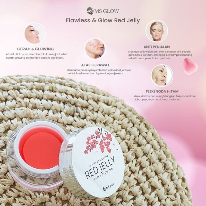 

☘️RED JELLY MSGLOW ORIGINAL TERMURAH (EXP.2027)