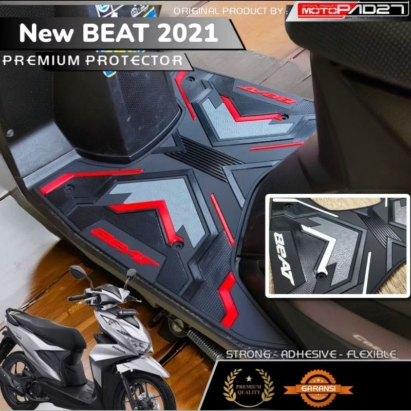 Pijakan Alas Kaki Karpet Motor Honda Beat Street CBS ISS deluxe tahun 2020ahir 2021 2022 2023 2024