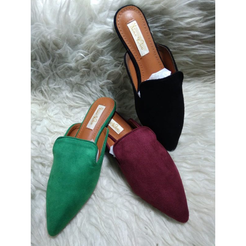 SISTER BUTIK - SALE SANDAL FLAT SUEDE WARNA