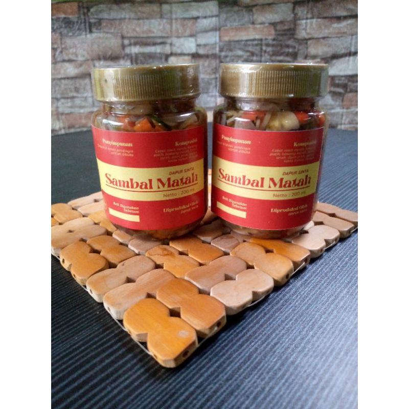 

SAMBAL MATAH Pedas 200ml, Dapur Sinta