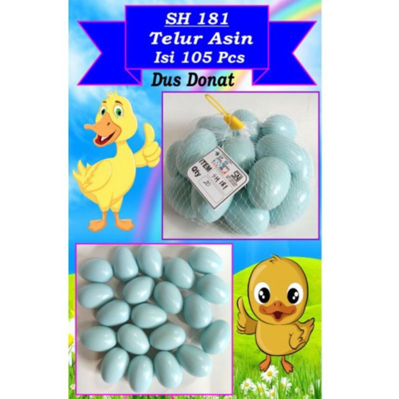 

Mainan Telur Asin Isi 20 pcs