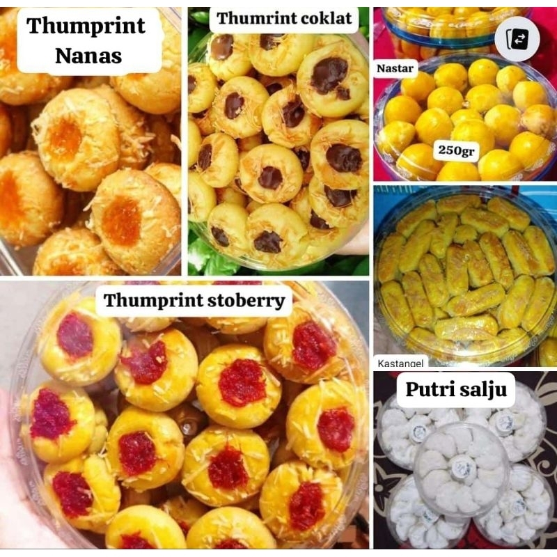 

Kue Kering KuKer HomeMade Fresh : Rasa Nastar, Kastangel, Putri Salju, Thumbprint