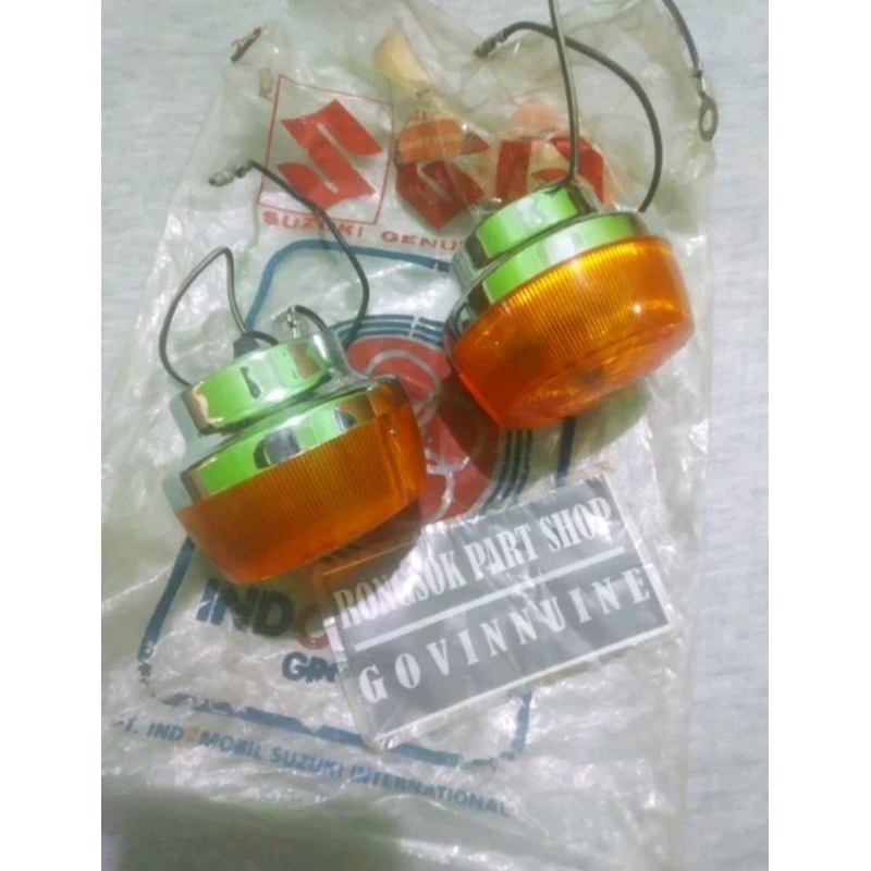 lampu sen sein riting depan kanan kiri suzuki fr70 fr80 fr 70 80 ori asli nos sgp japan