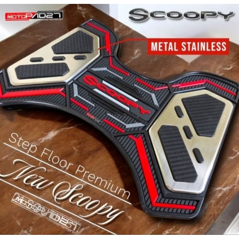 Pijakan Alas Kaki Karpet Motor Honda Scoopy Fashion Stylish Prestige tahun 2021 2022 2023 2024  baha