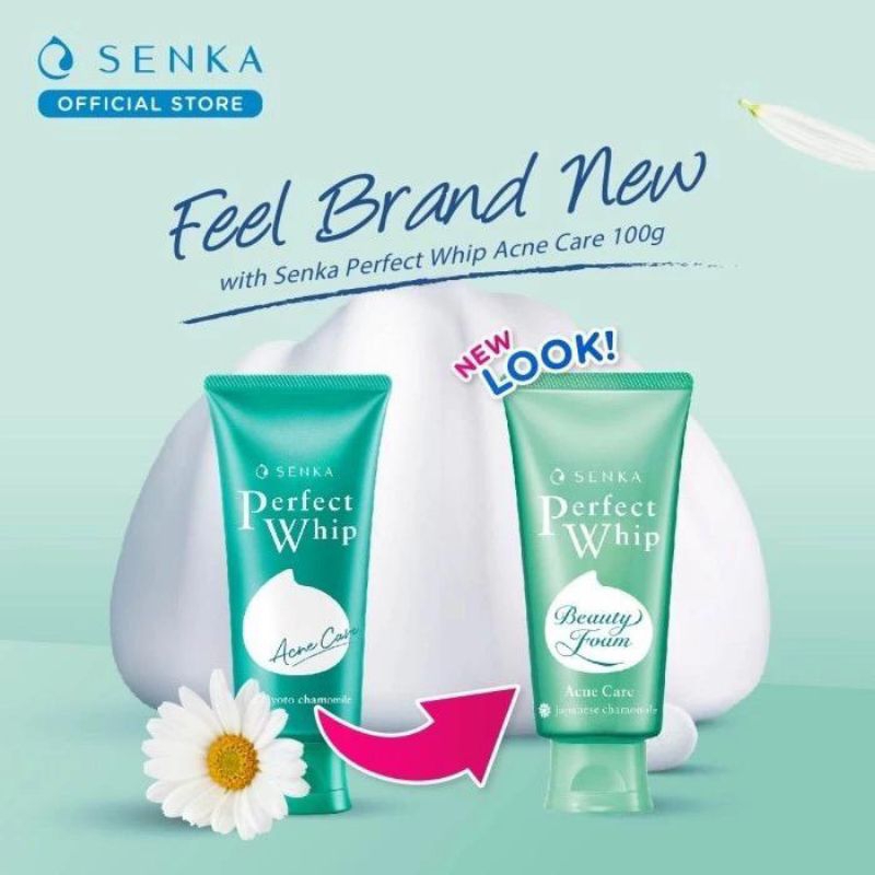 SENKA Perfect Whip Acne Care Facial Foam 50/100gr - Sabun Pencuci Muka Pembersih Wajah - Facial Wash