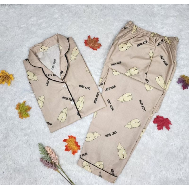 PIYAMA DAN BAJU TIDUR LENGAN PENDEK & CELANA PANJANG