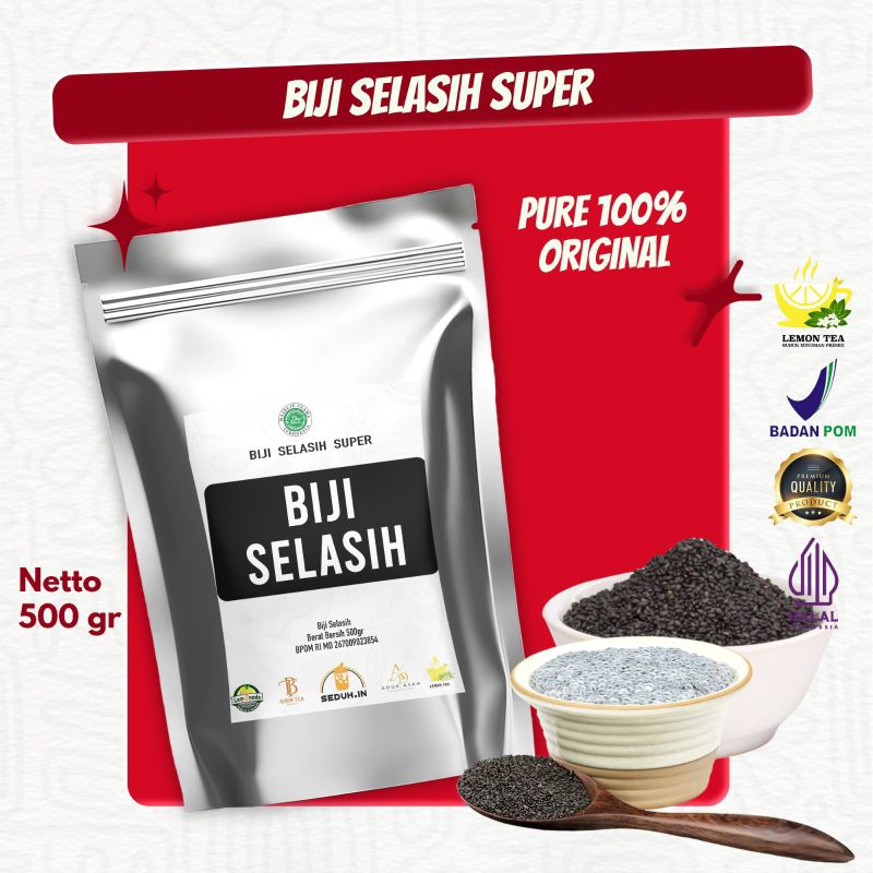 

BASIL SEED / BIJI SELASIH 500 GR PREMIUM