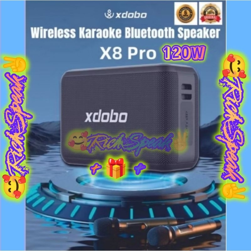 XDOBO X8 PRO 120W RMS SPEAKER BLUETOOTH TWS STEREO WIRELESS KARAOKE WITH RGB LIGHT SHOW