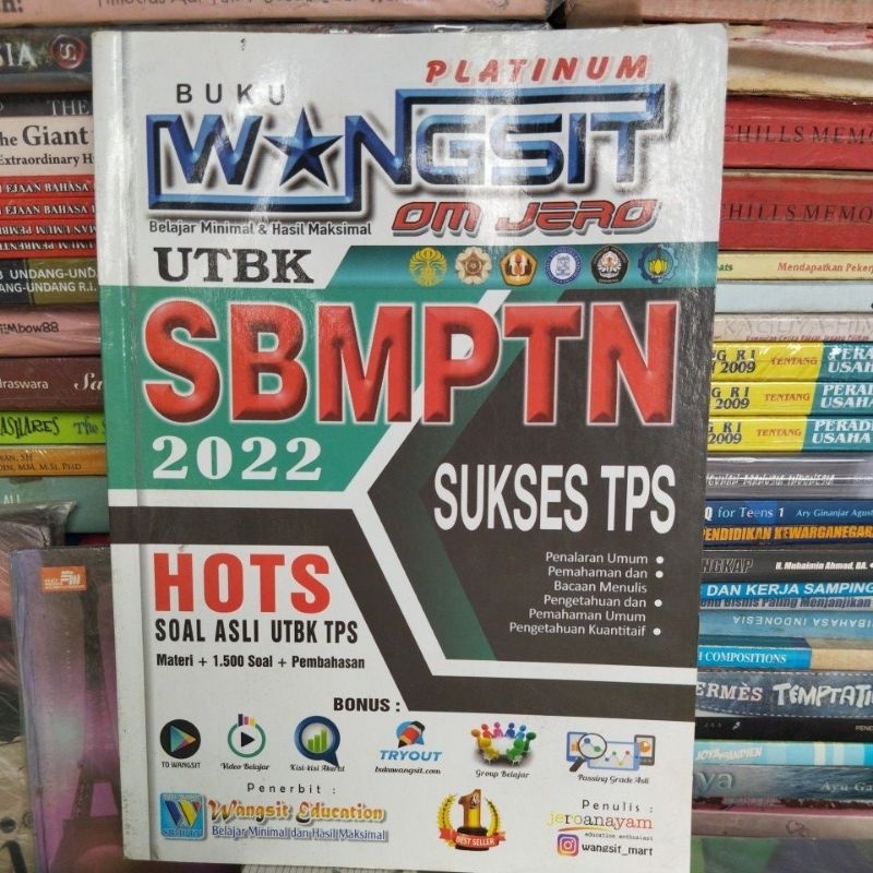 Buku Wangsit Om jero UTBK SBMPTN Sukses TPS 2022