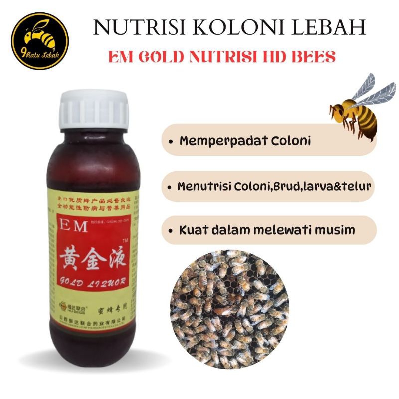 EM Gold Nutrisi HD Bees |Nutrisi Koloni lebah