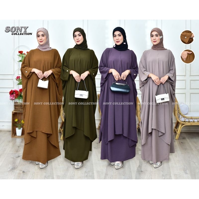 Setrok lesti/abaya/kaftan polos