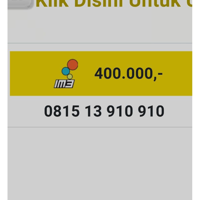 nomor cantik Indosat lm3 seri urut 234 rvb054