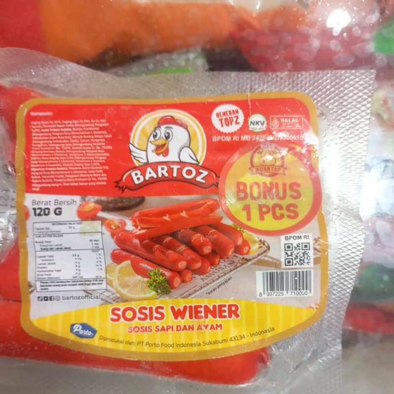 

sosis bartoz merah 120gram