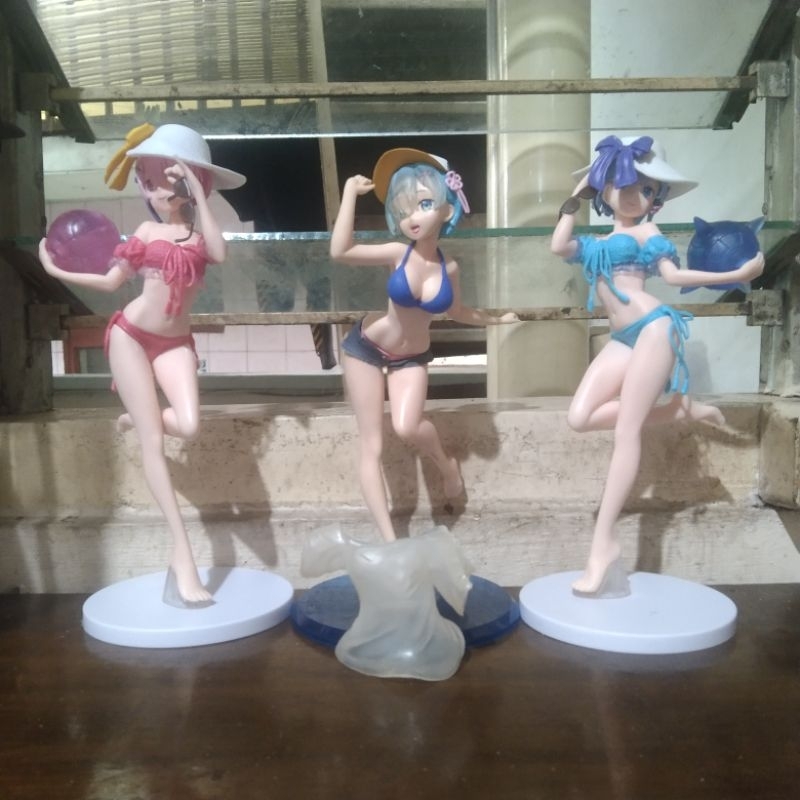 (Set) 3pcs Action Figure Recast Rem & Ram