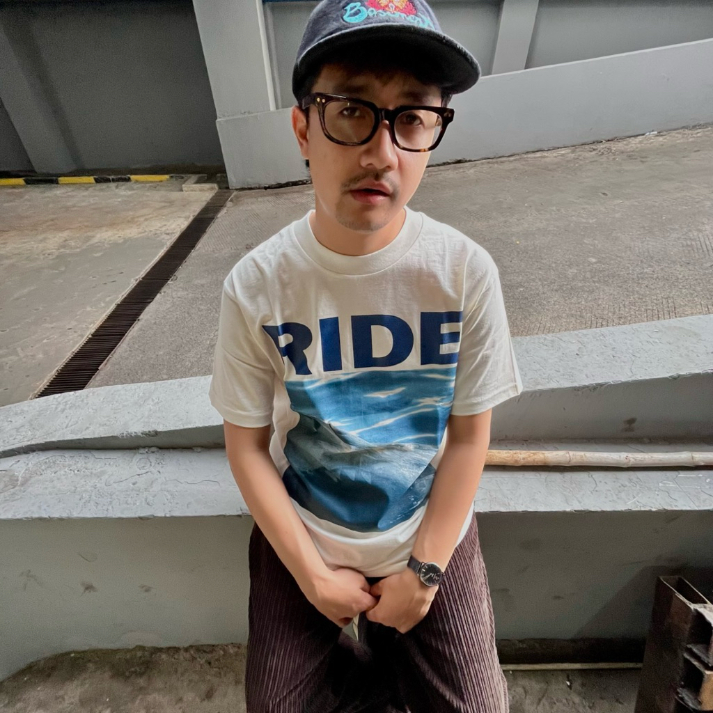 Kaos Band Ride - Vapour Trail Tshirt Broken White Vintage Look