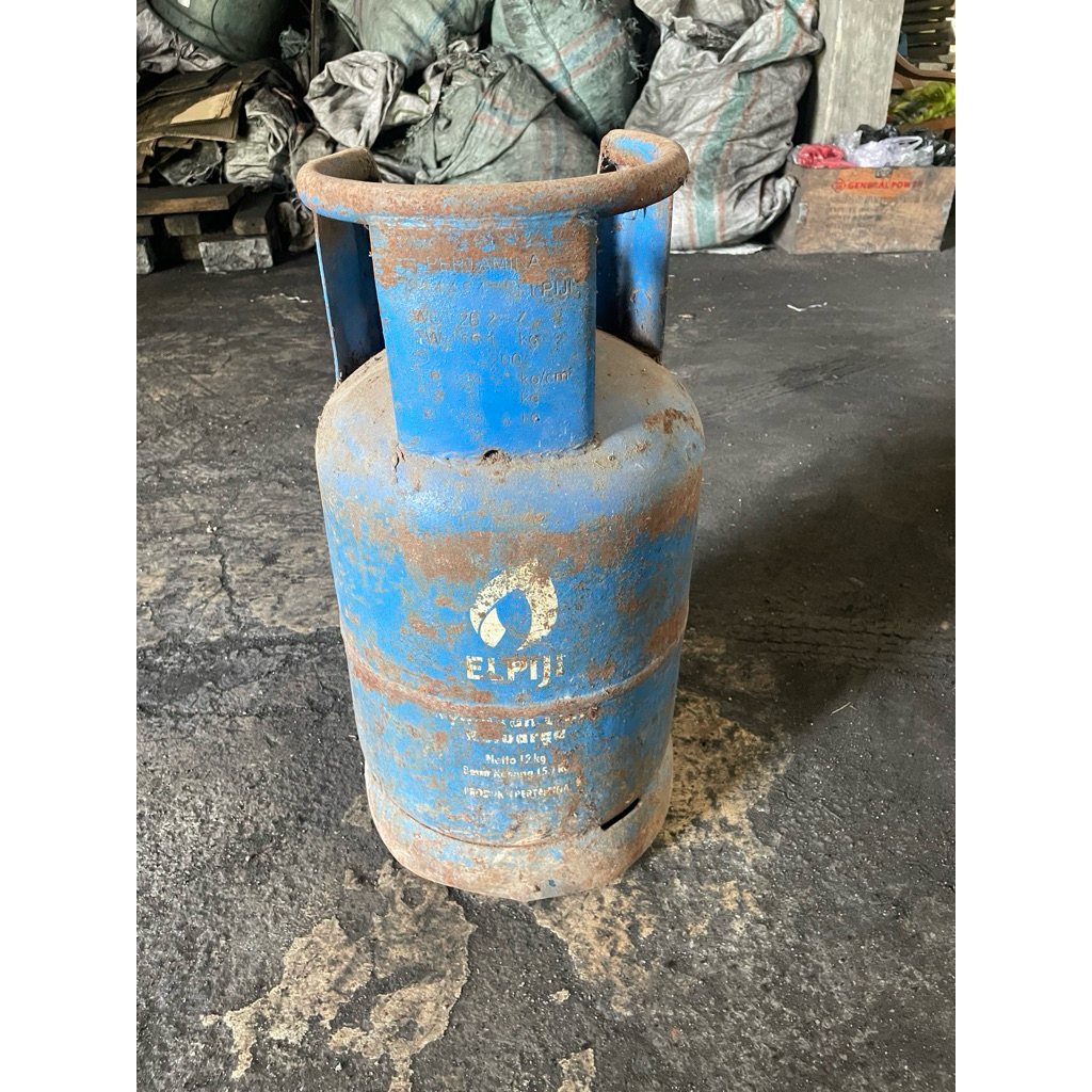 tabung gas 12kg biru kosong tabung gas nya saja