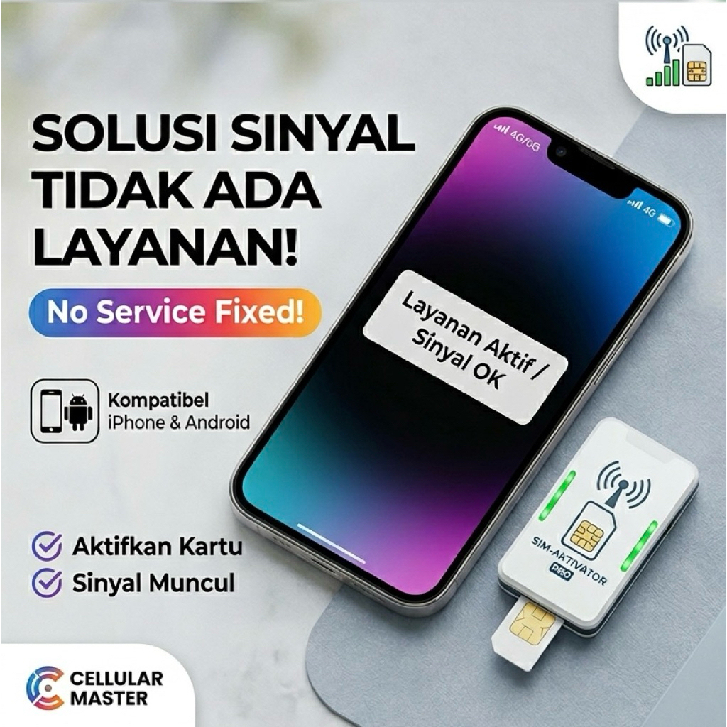 SIM Aktivator | Solusi Sinyal Tidak Ada Layanan / No Service | iPhone dan Android