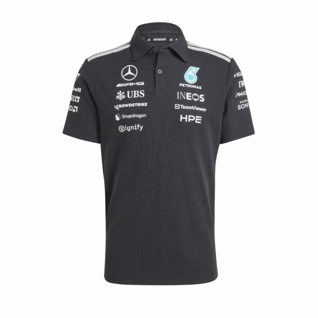 Adidas x AMG Mercedes Petronas Formula 1 Team Engineers Polo Tee Black