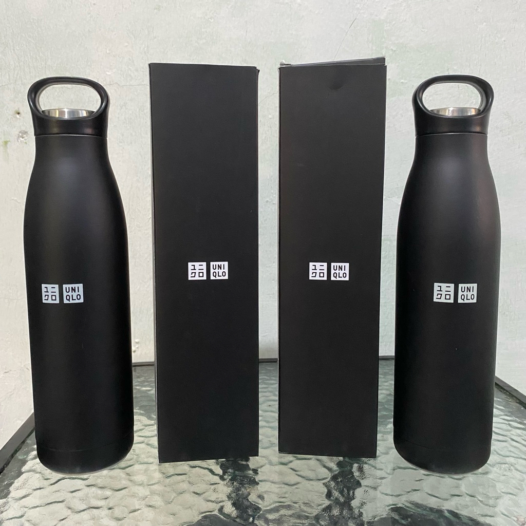 UNIQLO Stainless Tumbler (special gift UNIQLO edition), Warna Hitam