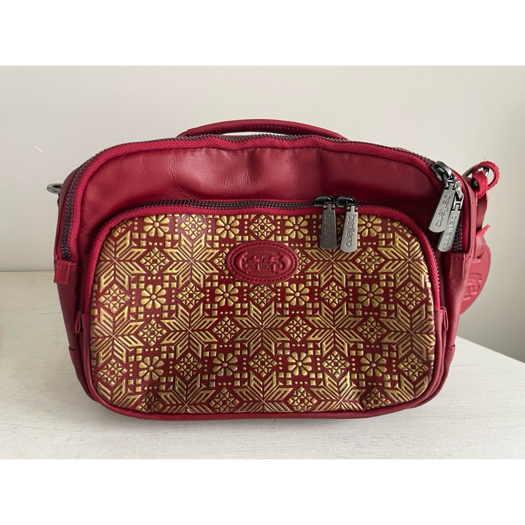 Berliano Batik Leather Bag [Brand New in Box]