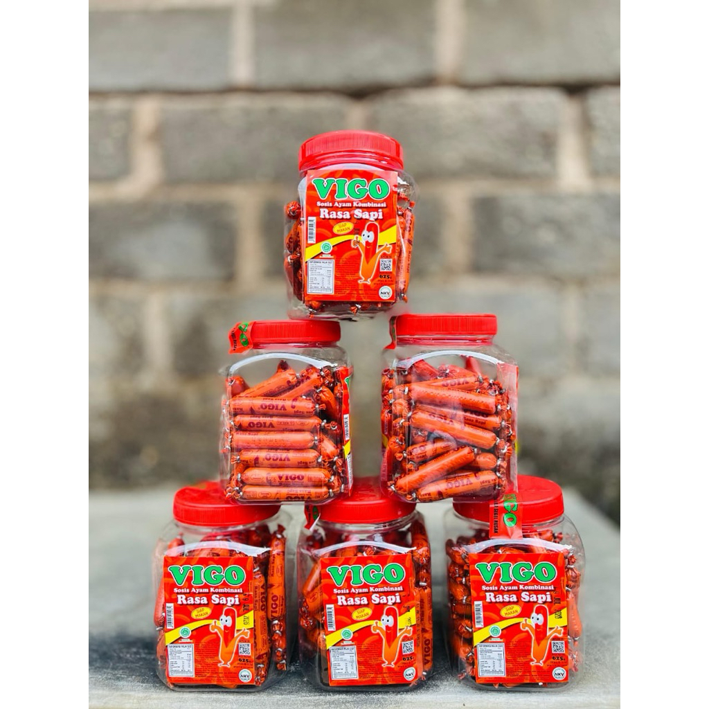 Sosis Vigo toples isi 50 pcs Sosis mini Vigo rasa sapi murah lezat bergizi