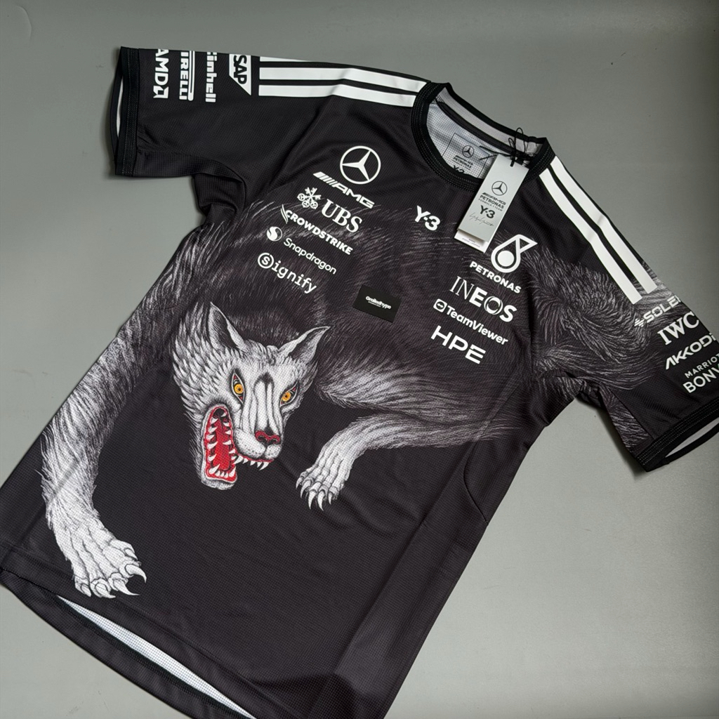 Adidas AMG x Y-3 x Mercedes F1 Petronas Team Driver Jersey Wolf
