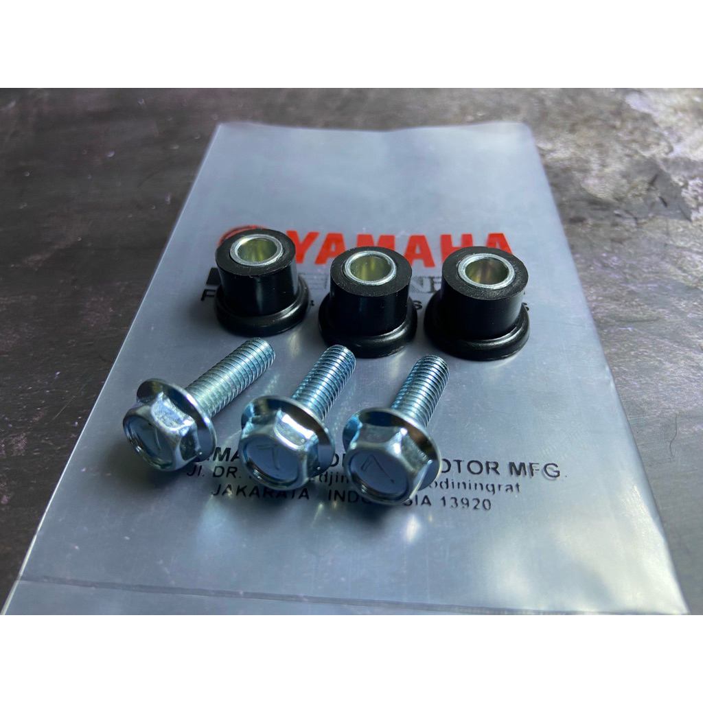 1set 6pcs karet bosh baut box filter YAMAHA MIO M3, MIO J, MIO GT, MIO SOUL, FINO, NOUVO,  XRIDE, GE