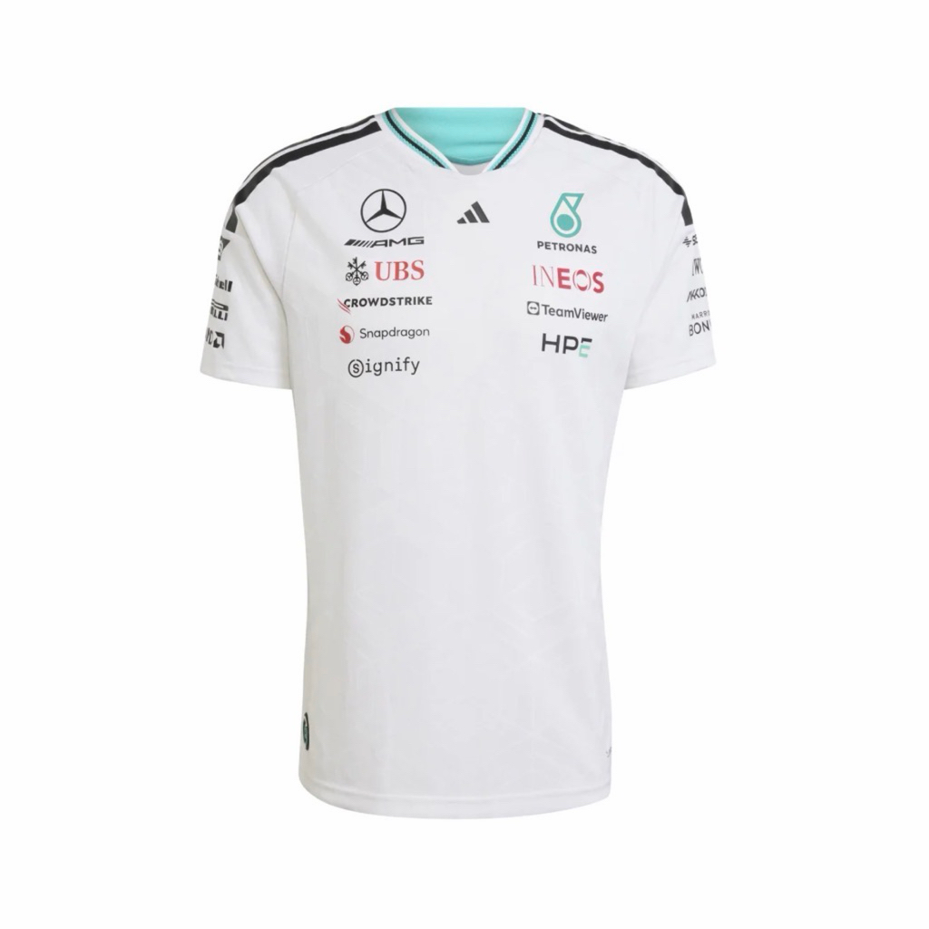 Adidas x AMG Mercedes Petronas Formula 1 Team Driver Jersey White
