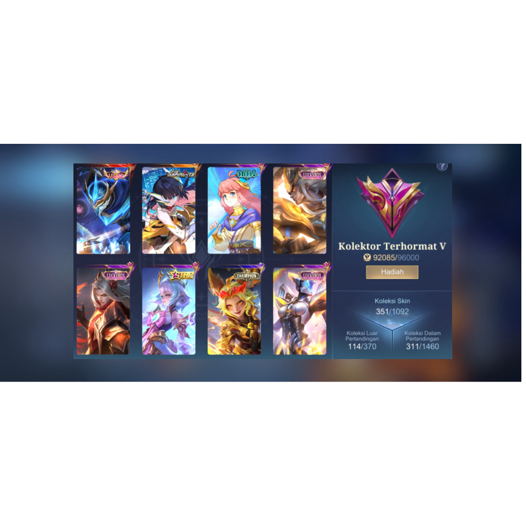 AKUN ML LEGEND GUSION - 100% AMAN FULL GARANSI