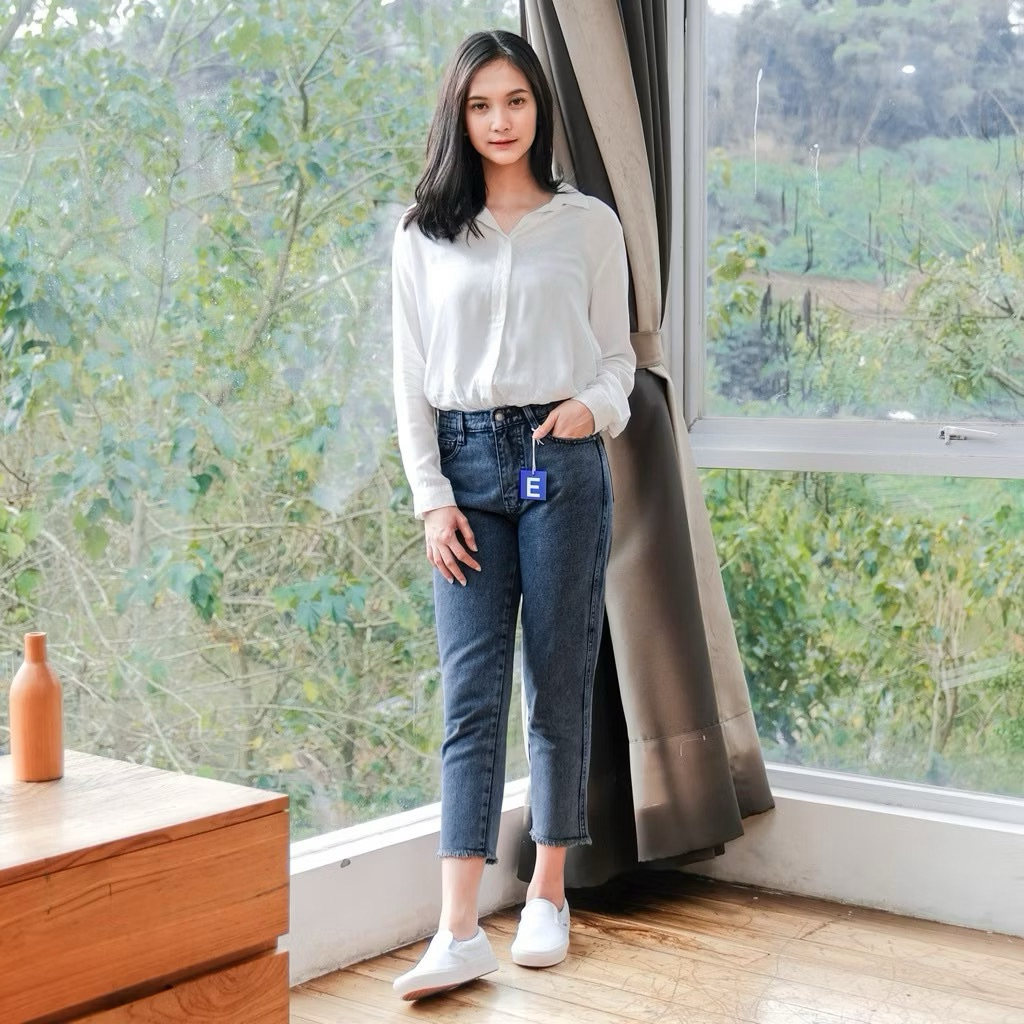 Erday Boyfriend Highwaist Celana Jeans E3020 - E3120