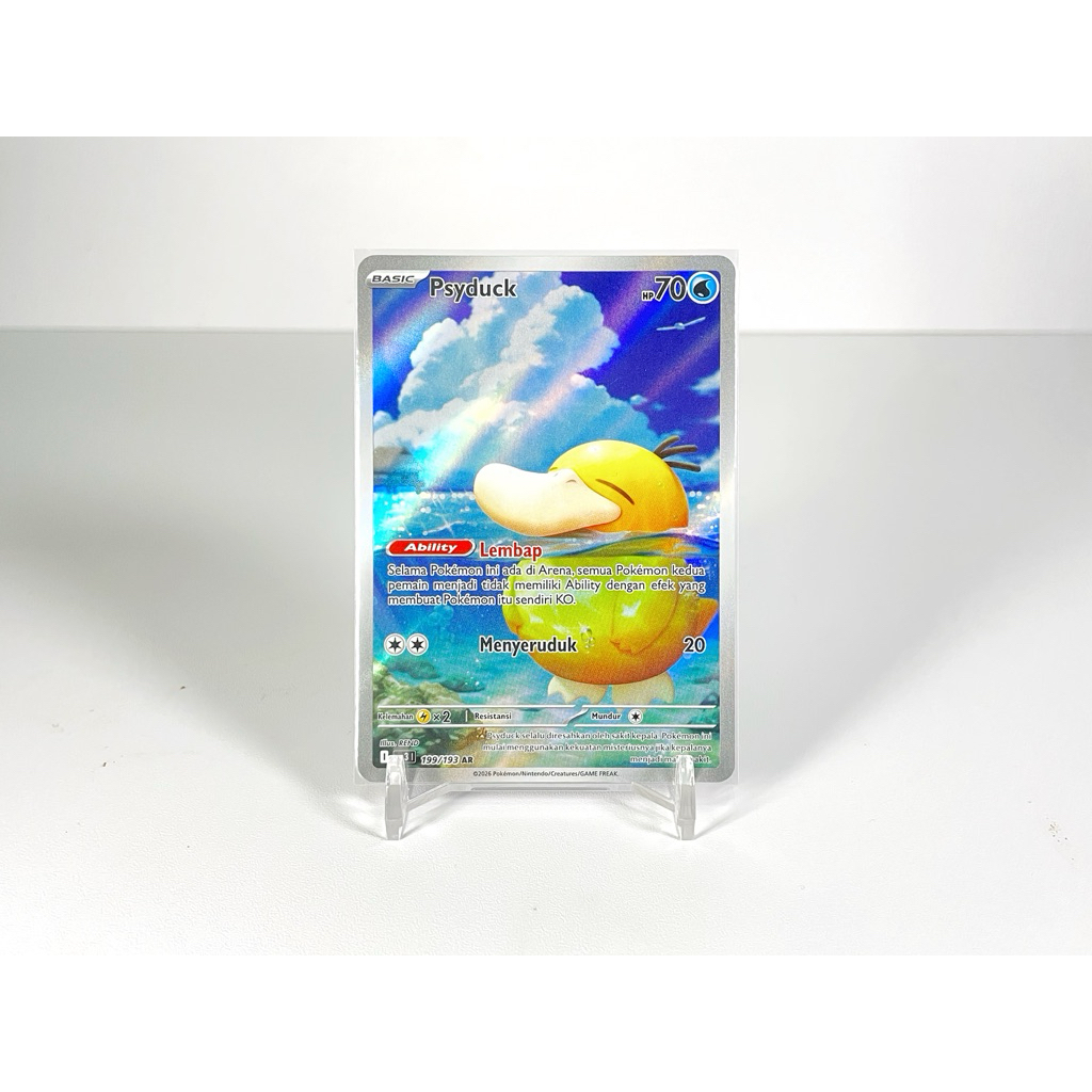 Kartu TCG Pokemon Psyduck AR 199/193 Mega Impian Indonesia