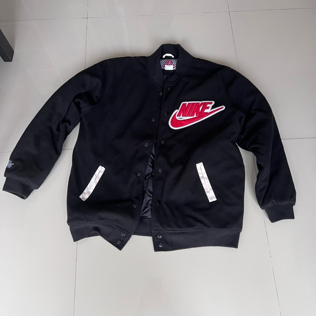 Nike SB Supreme Varsity Jacket Black 2007 XXL